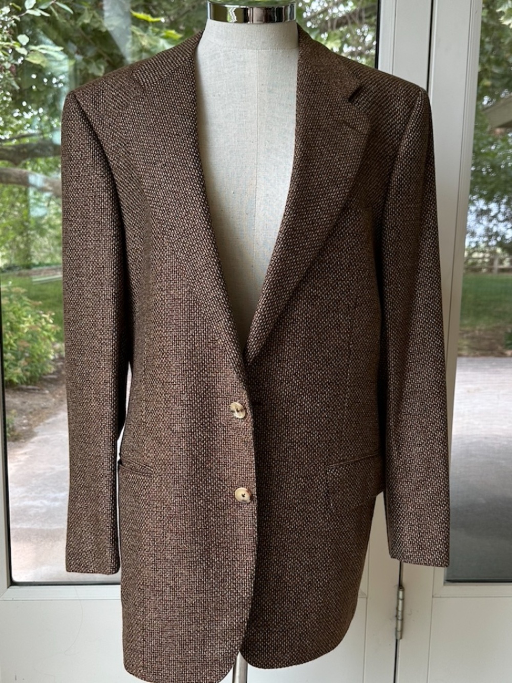 Ermenegildo Zegna Neiman Marcus Cashmere Tweed Blaser
